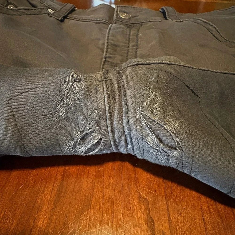 True Religion Gray Slim‎ Fit Jeans Size 38 Designer Streetwear Denim Pants
